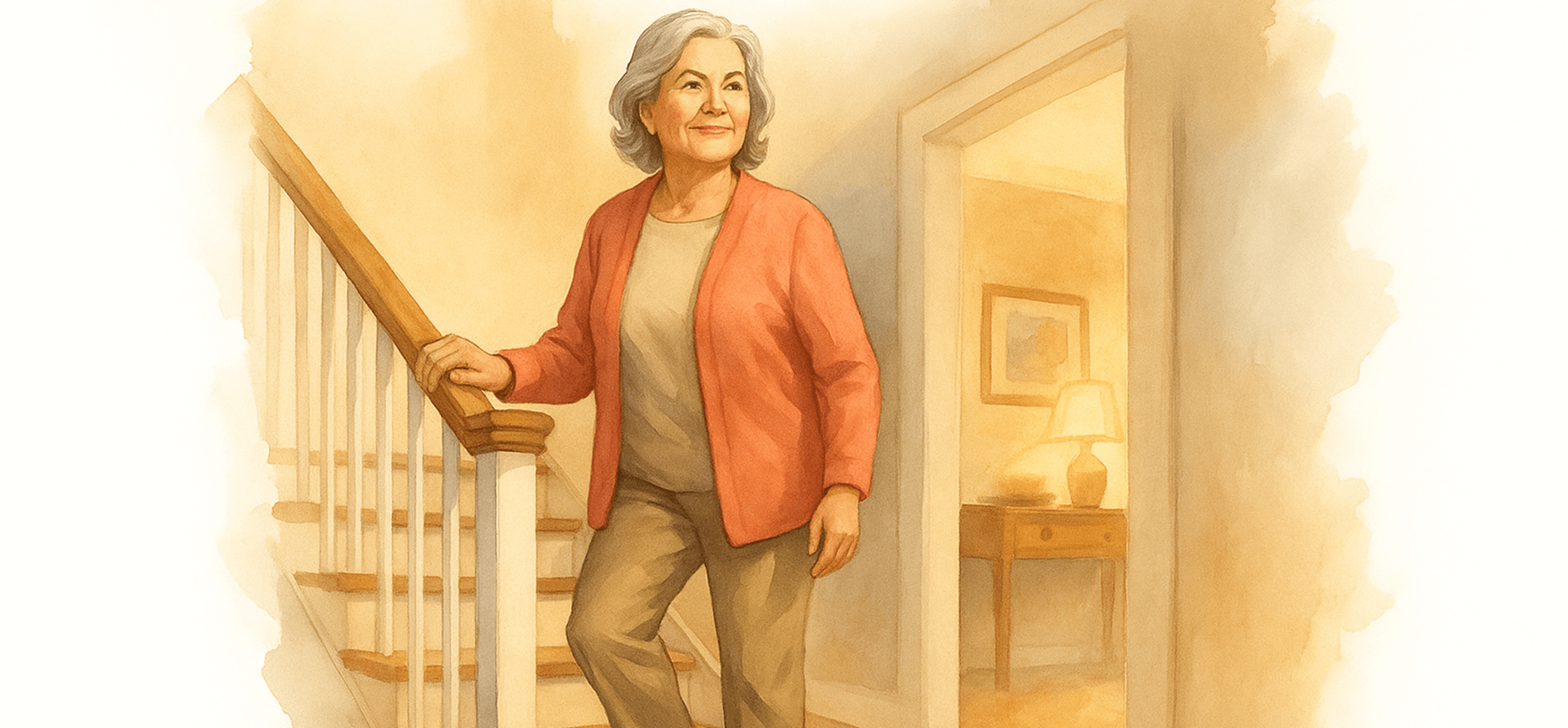 Woman on Stairs
